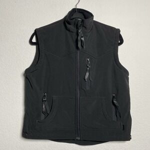 STS Ranchwear The Barrier Cowboy Fit Softshell Vest Black Youth XL 18yrs Western